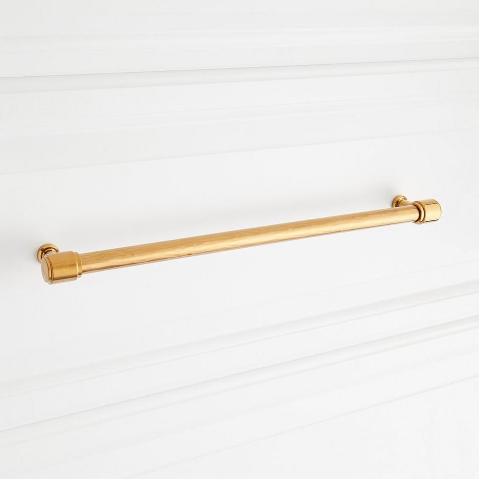 12-5/8" Lazzara Textured Oversized Cabinet Pull - Brushed Gold, , large image number 3