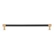 12-5/8" Lazzara Textured Oversized Cabinet Pull - Matte Black/Champagne Bronze, , large image number 2