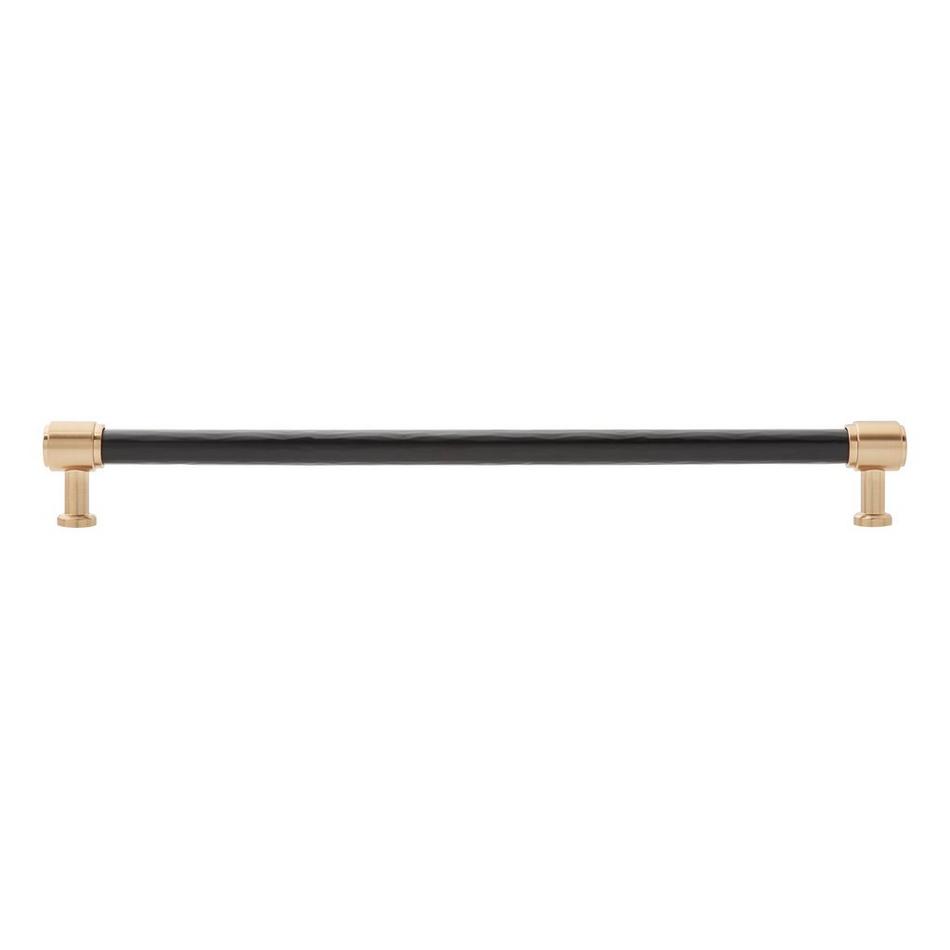 12-5/8" Lazzara Textured Oversized Cabinet Pull - Matte Black/Champagne Bronze, , large image number 2