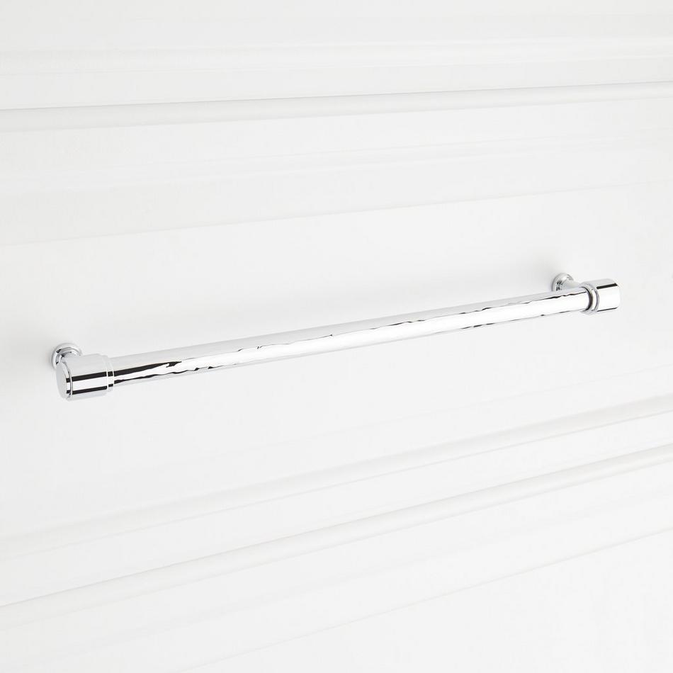 10-1/16" Lazzara Textured Oversized Cabinet Pull - Polished Chrome, , large image number 3