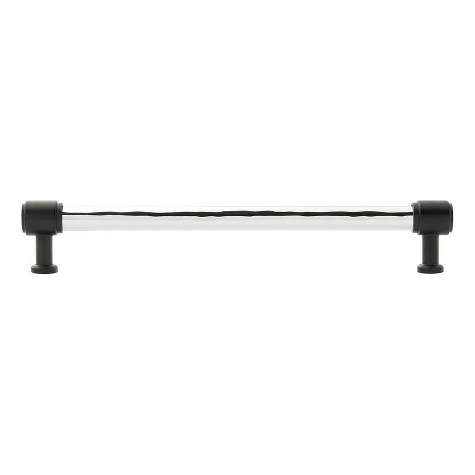 10-1/16" Lazzara Textured Oversized Cabinet Pull - Polished Chrome/Matte Black, , large image number 2