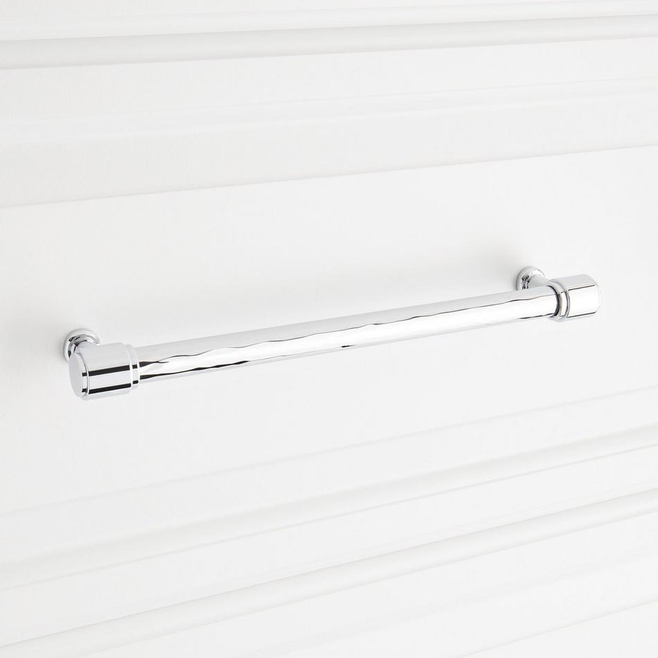 8-13/16" Lazzara Textured Oversized Cabinet Pull - Polished Chrome, , large image number 3