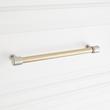 8-13/16" Lazzara Textured Oversized Cabinet Pull - Golden Champagne/Satin Nickel, , large image number 3