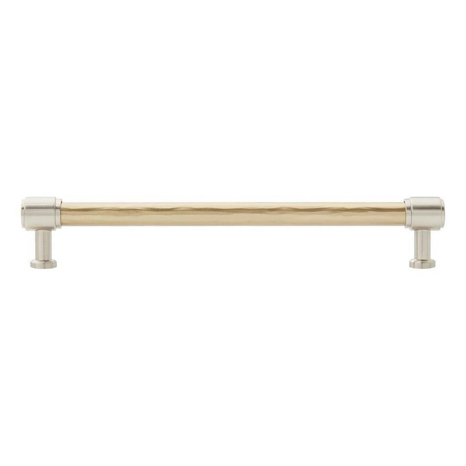 8-13/16" Lazzara Textured Oversized Cabinet Pull - Golden Champagne/Satin Nickel, , large image number 2