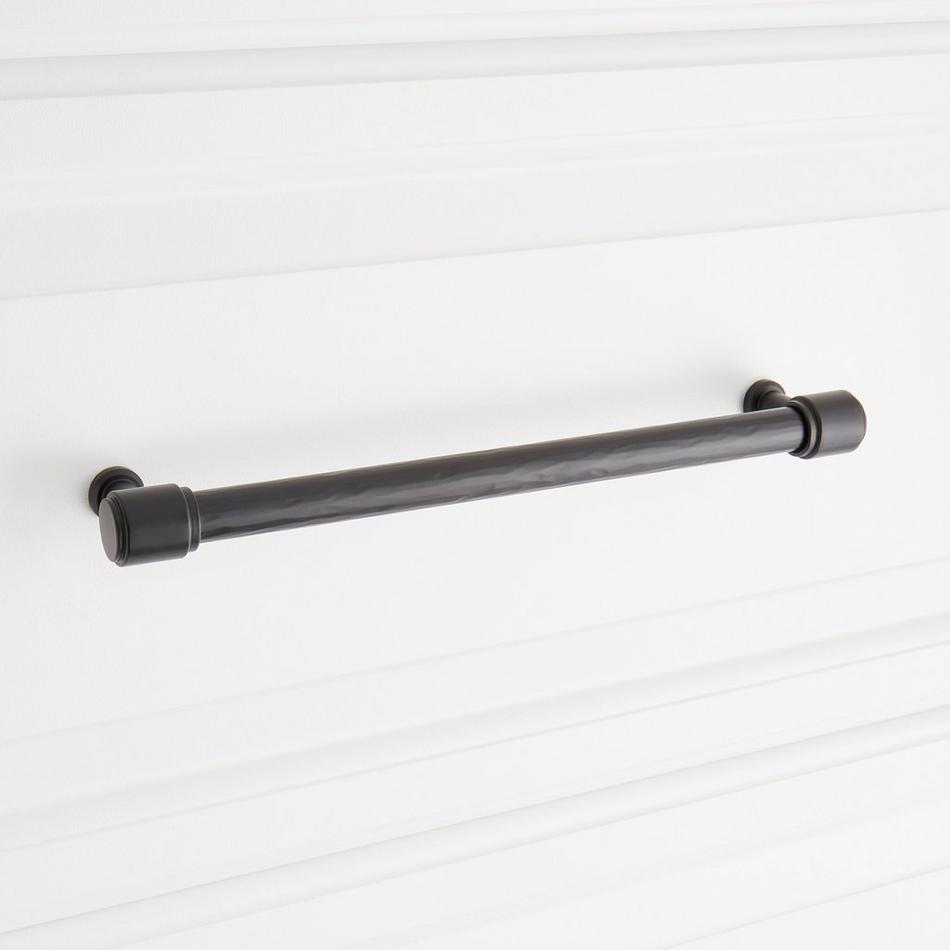 8-13/16" Lazzara Textured Oversized Cabinet Pull - Matte Black, , large image number 3