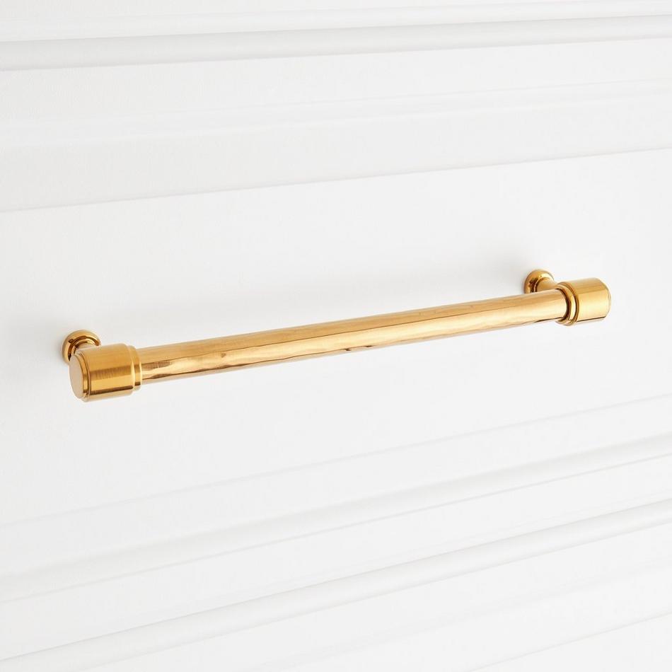 8-13/16" Lazzara Textured Oversized Cabinet Pull - Brushed Gold, , large image number 3