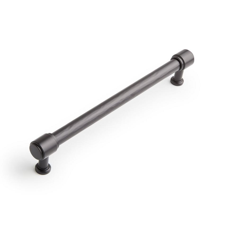 7-9/16" Lazzara Textured Cabinet Pull - Matte Black, , large image number 0