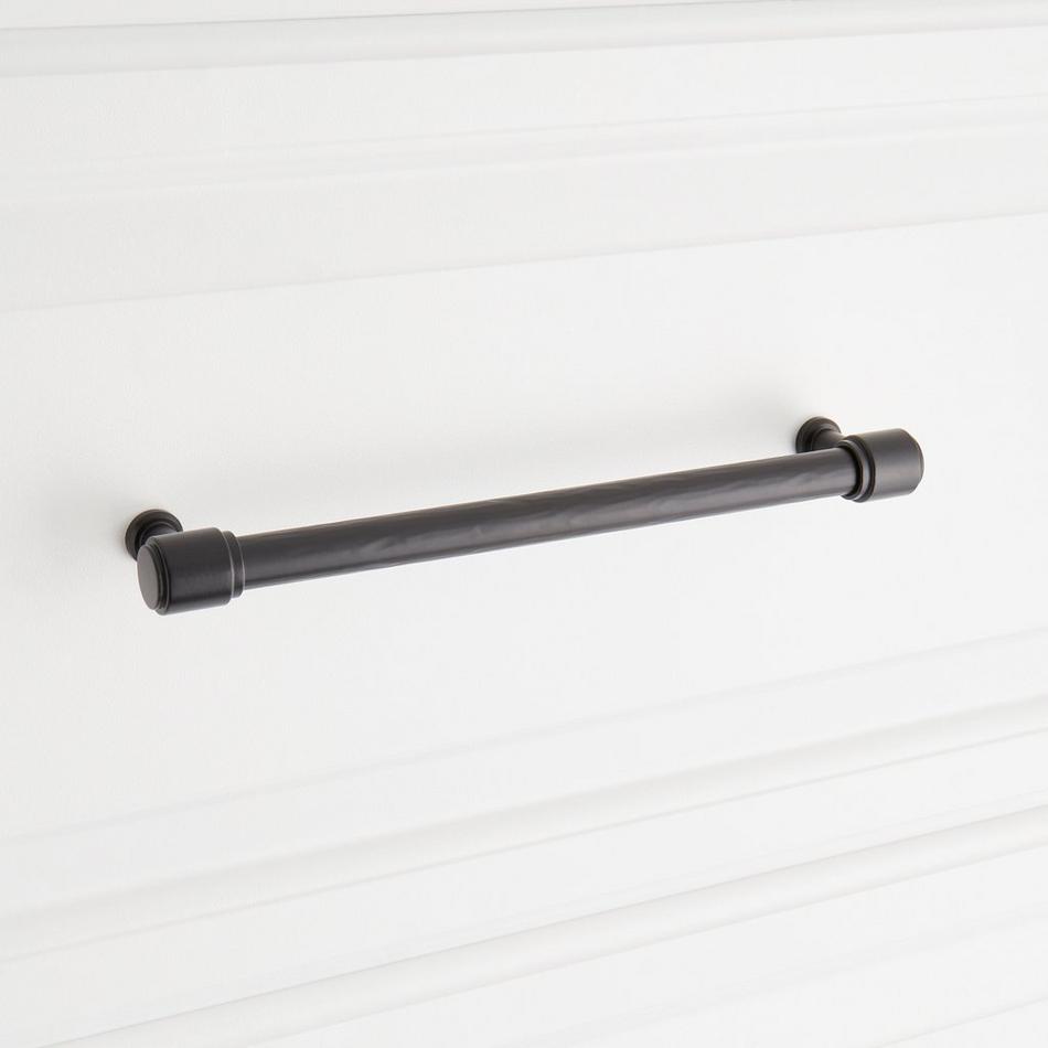 7-9/16" Lazzara Textured Cabinet Pull - Matte Black, , large image number 3