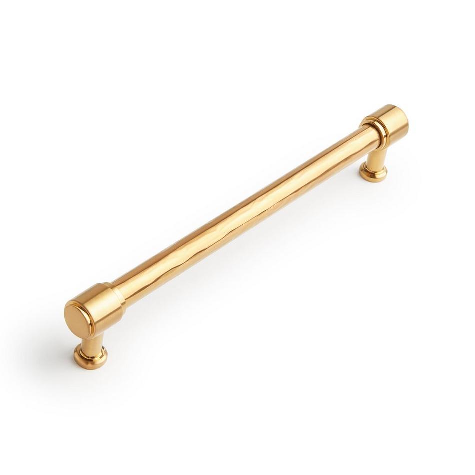 7-9/16" Lazzara Textured Cabinet Pull - Brushed Gold, , large image number 0