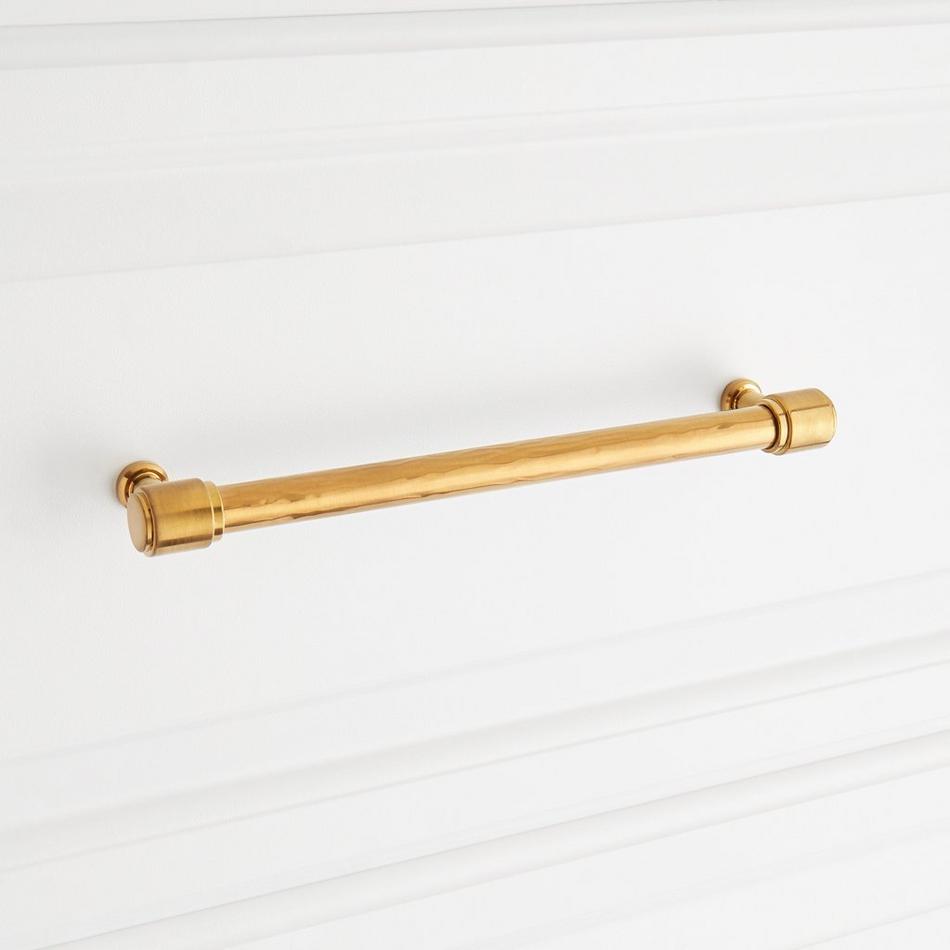 7-9/16" Lazzara Textured Cabinet Pull - Brushed Gold, , large image number 3
