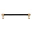 7-9/16" Lazzara Textured Cabinet Pull - Matte Black/Champagne Bronze, , large image number 2