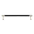 6-5/16" Lazzara Textured Cabinet Pull - Matte Black/Polished Nickel, , large image number 2