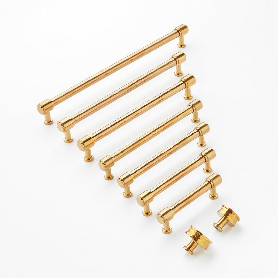 6-5/16" Lazzara Textured Cabinet Pull - Brushed Gold, , large image number 1