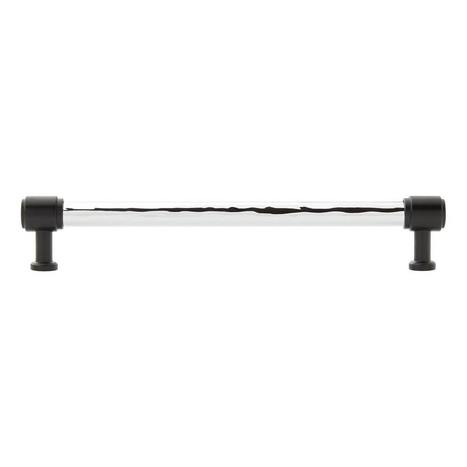 6-5/16" Lazzara Textured Cabinet Pull - Polished Chrome/Matte Black, , large image number 2