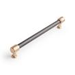 6-5/16" Lazzara Textured Cabinet Pull - Matte Black/Champagne Bronze, , large image number 0