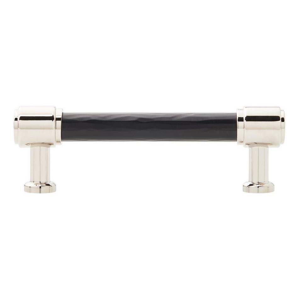 5-1/16" Lazzara Textured Cabinet Pull - Matte Black/Polished Nickel, , large image number 2