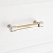 5-1/16" Lazzara Textured Cabinet Pull - Golden Champagne/Satin Nickel, , large image number 3
