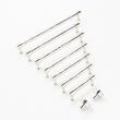 3-3/4" Lazzara Textured Cabinet Pull - Polished Nickel, , large image number 1