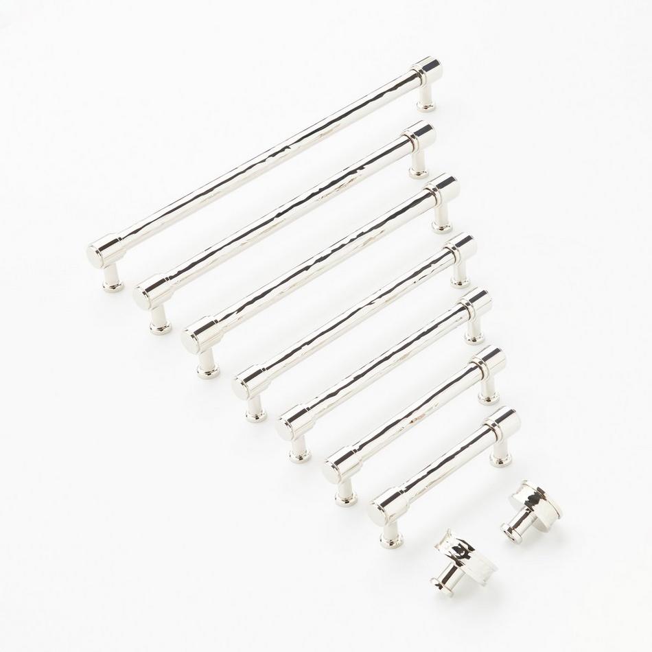 3-3/4" Lazzara Textured Cabinet Pull - Polished Nickel, , large image number 1
