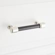 3-3/4" Lazzara Textured Cabinet Pull - Matte Black/Polished Nickel, , large image number 3