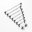 3-3/4" Lazzara Textured Cabinet Pull - Polished Chrome/Matte Black, , large image number 1