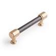 3-3/4" Lazzara Textured Cabinet Pull - Matte Black/Champagne Bronze, , large image number 0