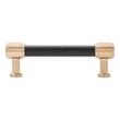 3-3/4" Lazzara Textured Cabinet Pull - Matte Black/Champagne Bronze, , large image number 2