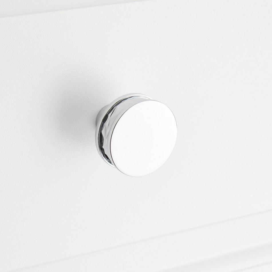 1-1/2" Lazzara Round Textured Cabinet Knob - Polished Chrome, , large image number 3