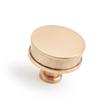 1-1/2" Lazzara Round Textured Cabinet Knob - Champagne Bronze, , large image number 0