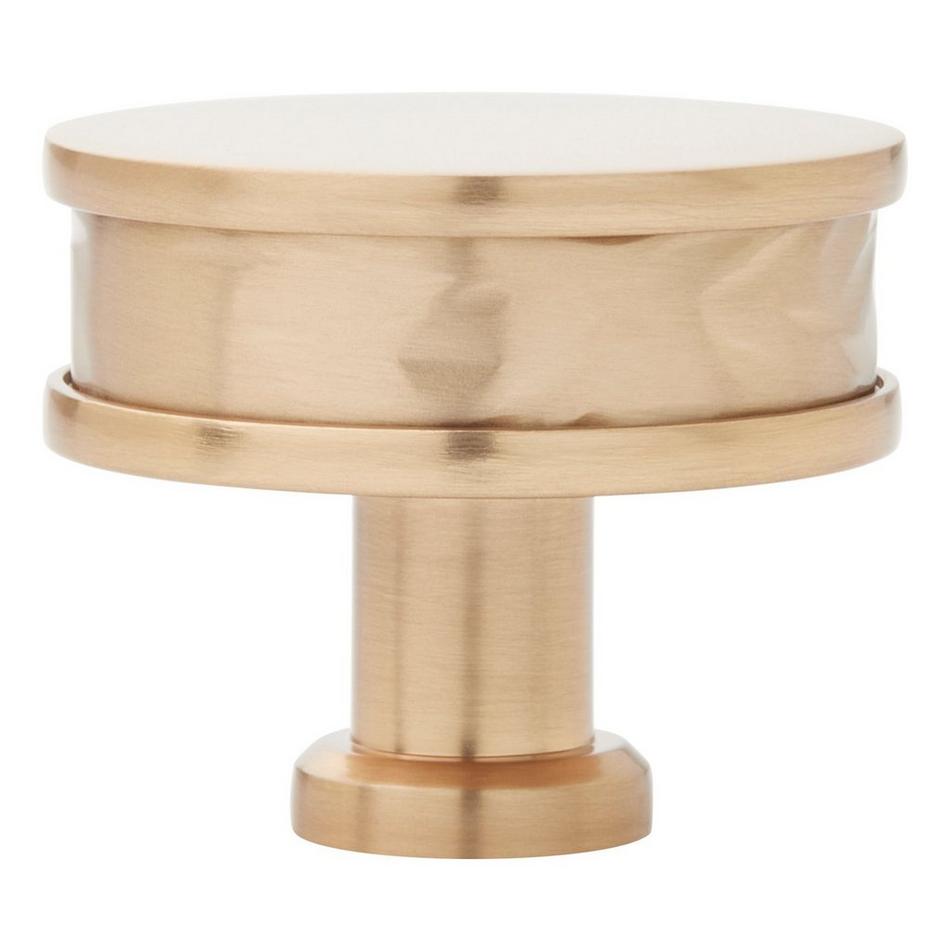 1-1/2" Lazzara Round Textured Cabinet Knob - Champagne Bronze, , large image number 2