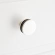 1-1/2" Lazzara Round Textured Cabinet Knob - Matte Black/Polished Nickel, , large image number 3