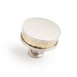 1-1/2" Lazzara Round Textured Cabinet Knob - Golden Champagne/Satin Nickel, , large image number 0