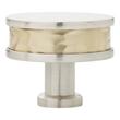 1-1/2" Lazzara Round Textured Cabinet Knob - Golden Champagne/Satin Nickel, , large image number 2