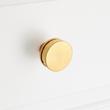1-1/2" Lazzara Round Textured Cabinet Knob - Brushed Gold, , large image number 3