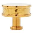 1-1/2" Lazzara Round Textured Cabinet Knob - Brushed Gold, , large image number 2