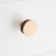 1-1/2" Lazzara Round Textured Cabinet Knob - Matte Black/Champagne Bronze, , large image number 3