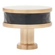 1-1/4" Lazzara Round Textured Cabinet Knob - Matte Black/Champagne Bronze, , large image number 2