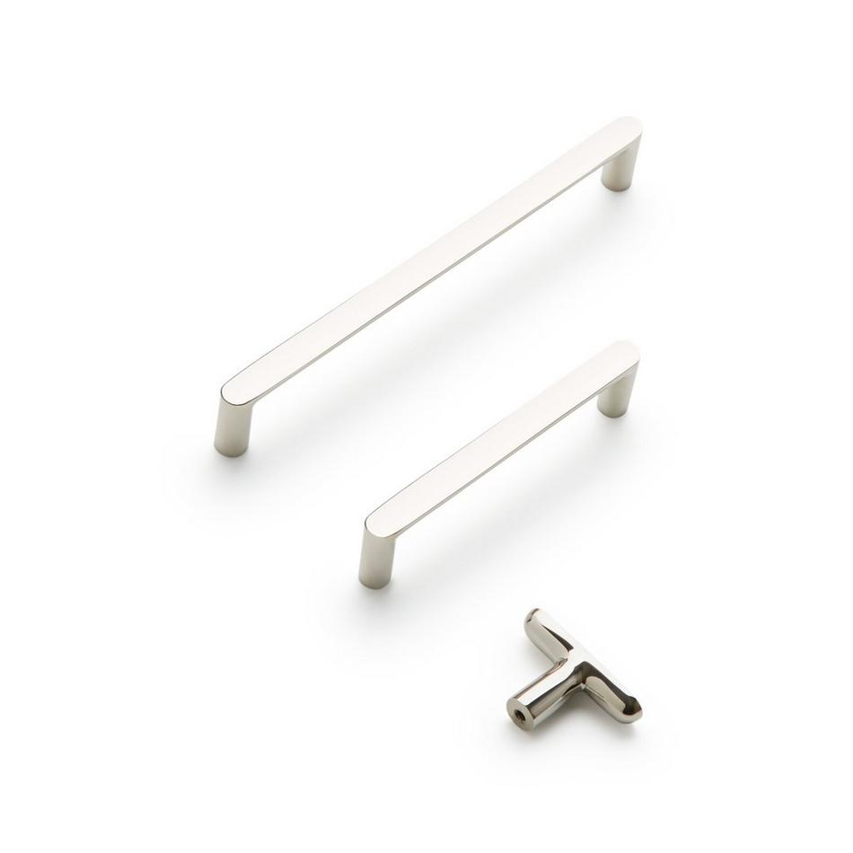 Novak Brass T Knob - Polished Nickel, , large image number 1