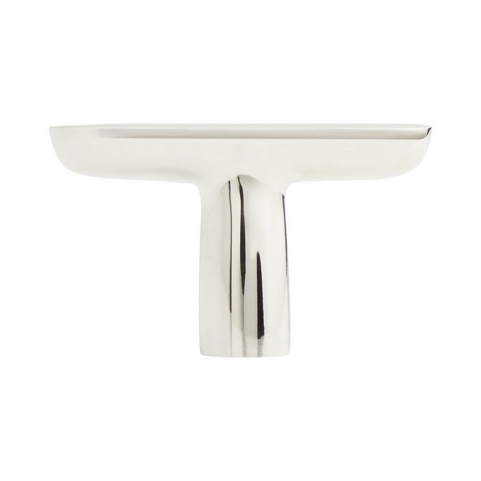 Novak Brass T Knob - Polished Nickel, , large image number 2