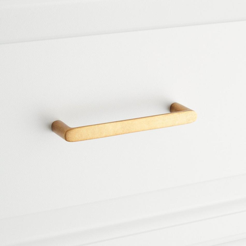 3-3/4" Novak Brass Cabinet Pull - Vintage Brass, , large image number 3