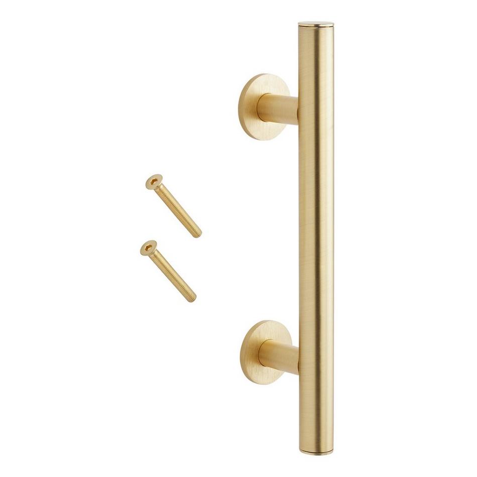 Adleigh Sliding Barn Door Handle - Champagne Brass, , large image number 1