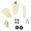 Sliding Barn Door Privacy Latch - Champagne Brass, , large image number 1