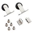96" Bowden Top-Mount Barn Door Hardware Kit with Soft Close - Satin Nickel, , large image number 2