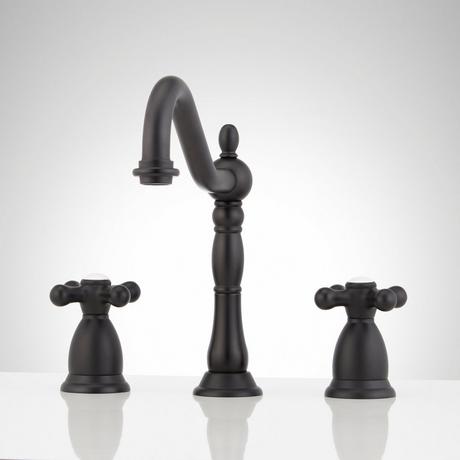 Victorian Widespread Bathroom Faucet - Cross Handles