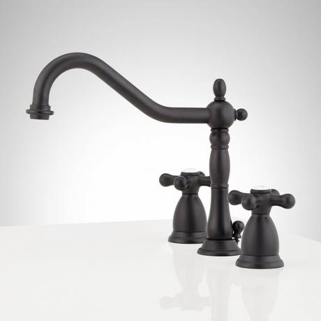 Victorian Widespread Bathroom Faucet - Cross Handles