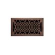 Hutch Steel Floor Register - Oil Rubbed Bronze 6" x 14" (7-1/4" x 15-3/8" Overall), , large image number 0