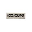 Virginia Victorian Steel Floor Register - Brushed Nickel 2-1/4"x 14" (3-1/2" x 15-3/8" Overall), , large image number 0