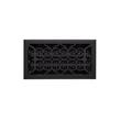 Alexandre Traditional Steel Floor Register - Black 6" x 14" (7-1/4" x 15-3/8" Overall), , large image number 0