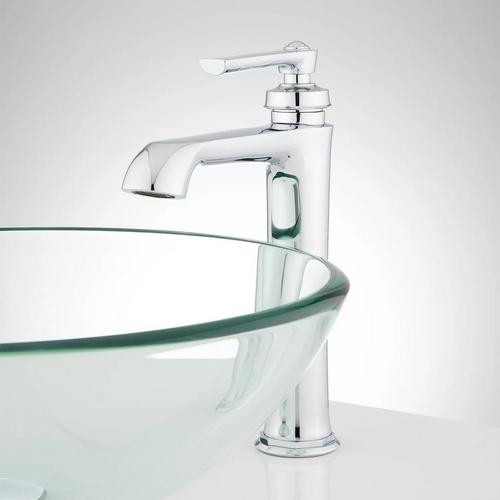 Cooper Single-Hole Vessel Faucet - Overflow - Chrome