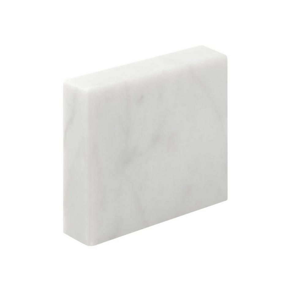 Marble Vanity Top Sample - Carrara, , large image number 0